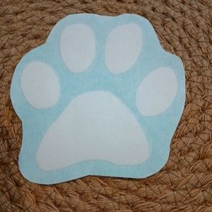 dog paw sticker